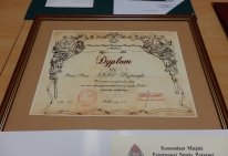 dyplom za szczególne zasługi na rzecz ochrony przeciwpożarowej miasta Siedlce